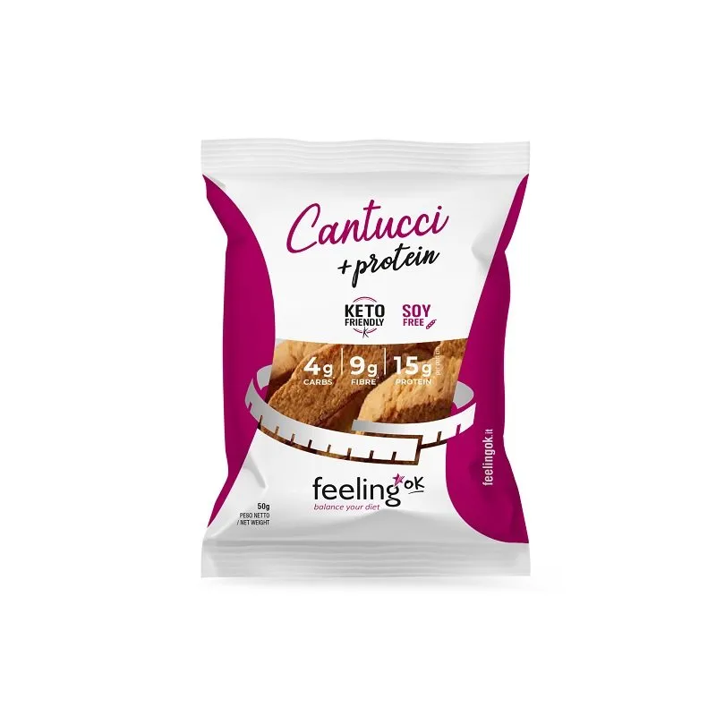 cantucci-protein (3) Cantucci Amandel koekjes (50 g) Feeling OK - Afbeelding 1