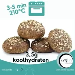 4 Low carb meergranen pistolets