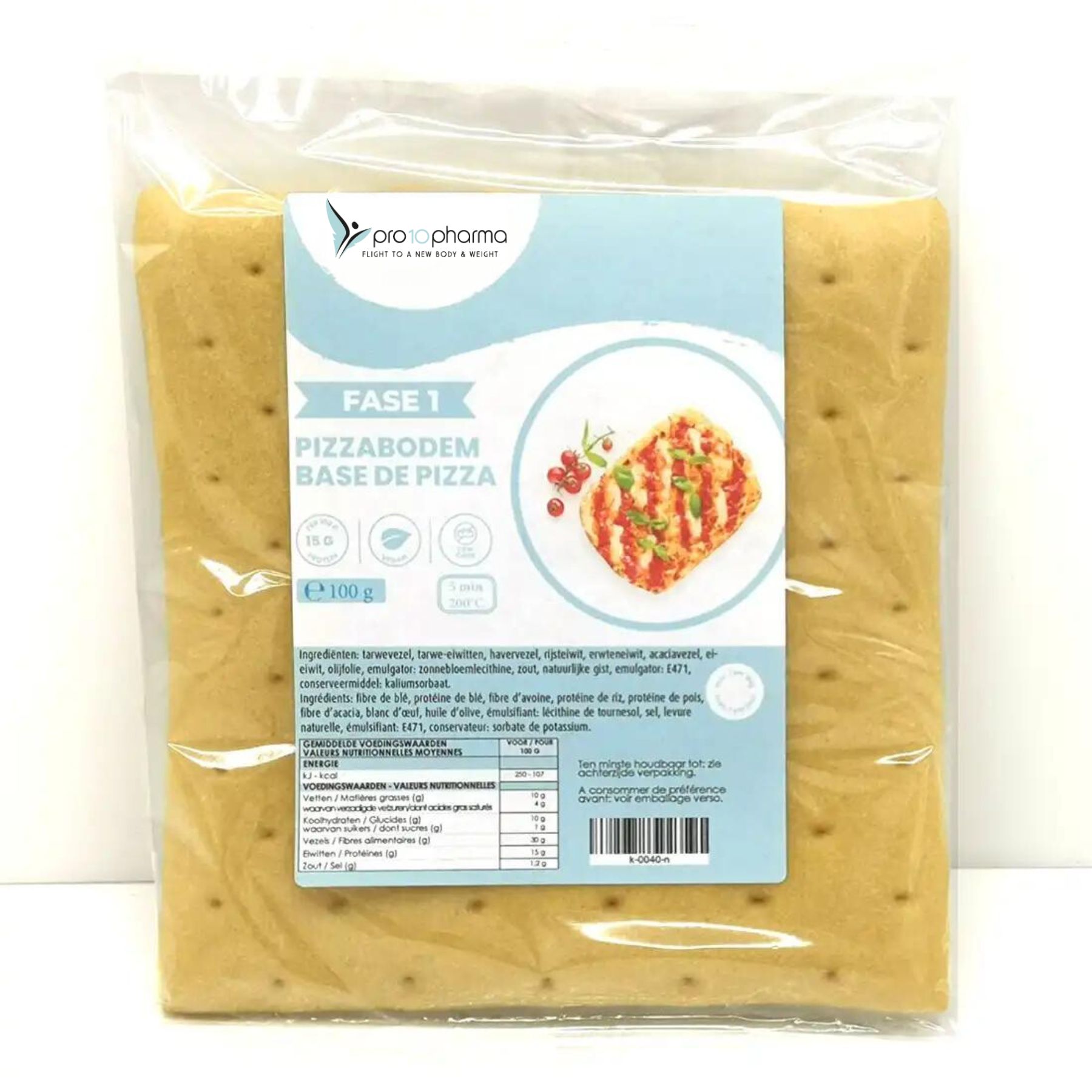 pizzabodem pro10 Keto Pizzabodem - Afbeelding 1